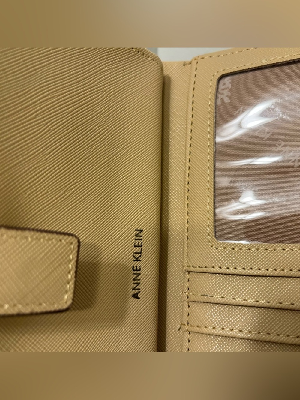 Anne Klein Beige Tan Wallet or Wristlet with coin, bill and credit card slots - Picture 5 of 9
